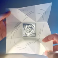 Poème origami La folle