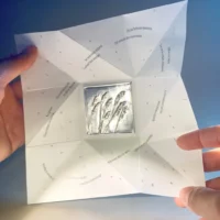 Poème origami La pluie