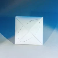 Poème origami La pluie Recto