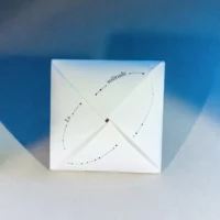 Poème origami La solitude Recto