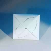 Poème origami Les petits bonheurs Recto