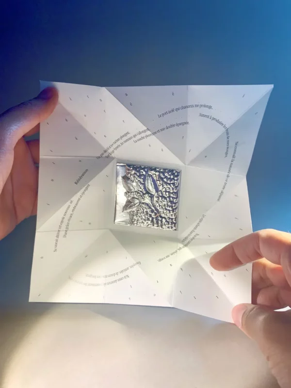 Poème origami Réitération