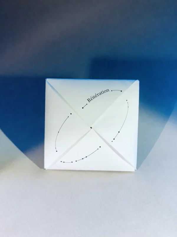 Poème origami Réitération Recto